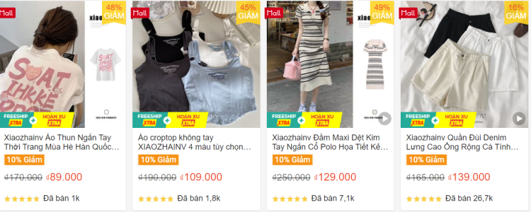 淘系品牌“小宅女”在 Shopee 越南站开店，销量极佳