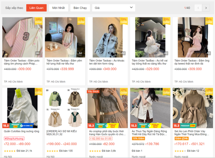 图源：Shopee 越南站截图，order taobao 出现在商品描述中