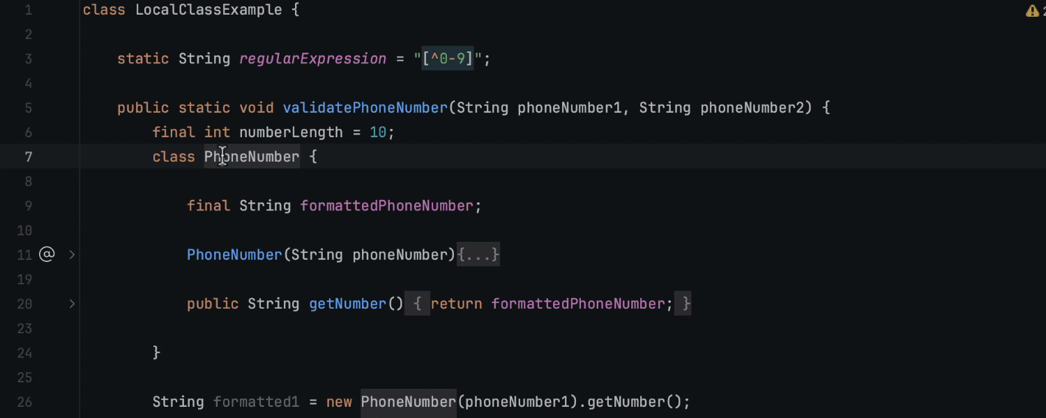 局部类的 Move（移动）重构