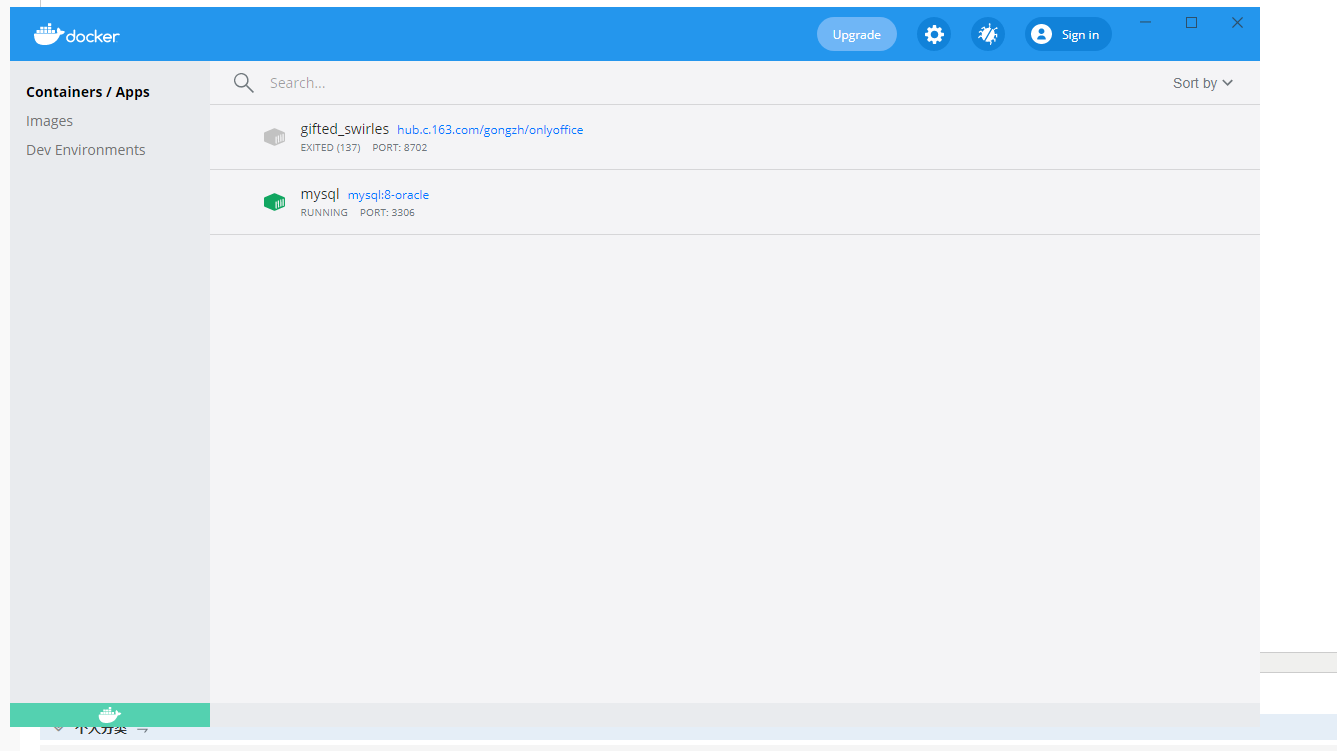 Docker mysql new 