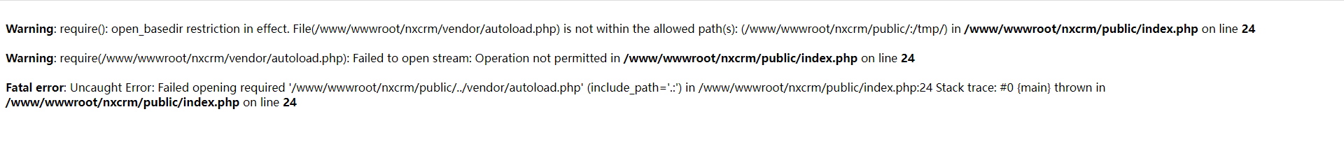 php is_dir() open_basedir restriction in effect