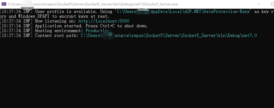 c#构建具有用户认证与管理的socks5代理服务端