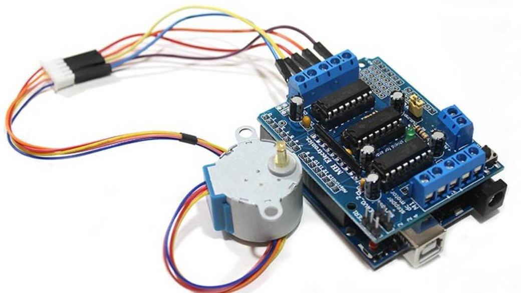 【雕爷学编程】Arduino动手做（154）---AFMotor电机扩展板模块2