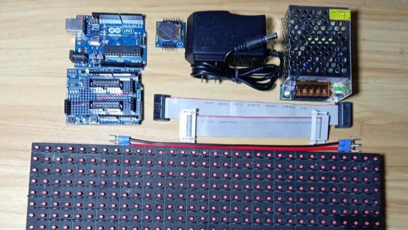 【雕爷学编程】Arduino动手做（117）---P10V706LED屏模组3