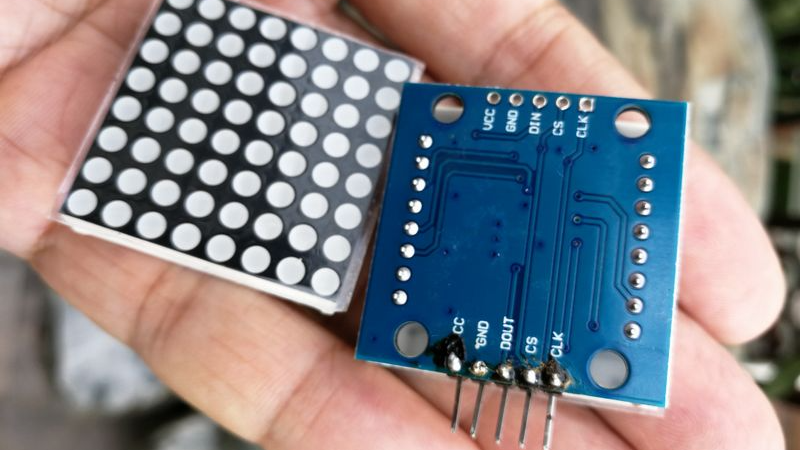 【雕爷学编程】Arduino动手做（22）——8X8 LED点阵MAX7219屏4