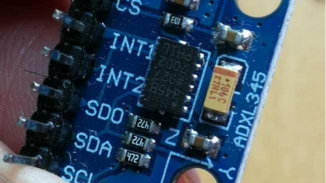 【雕爷学编程】Arduino动手做（48）---GY-291 ADXL345 三轴模块2