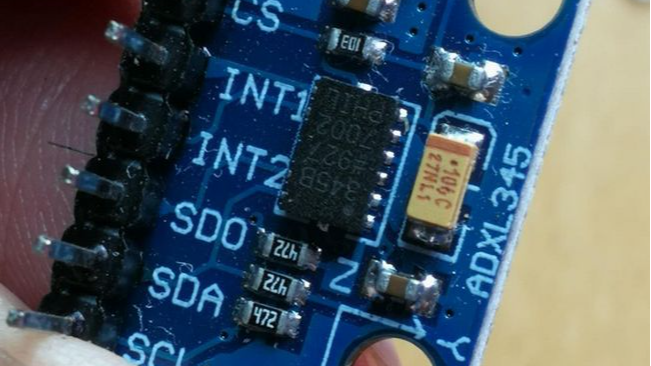 【雕爷学编程】Arduino动手做（48）---GY-291 ADXL345 三轴模块4