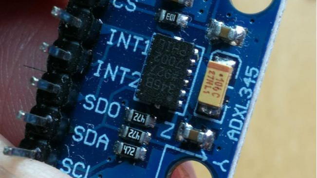 【雕爷学编程】Arduino动手做（48）---GY-291 ADXL345 三轴模块6