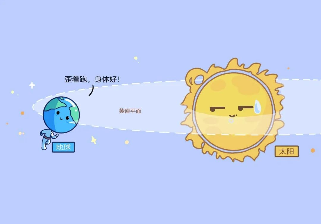 地球公转有技巧，歪着围绕太阳跑