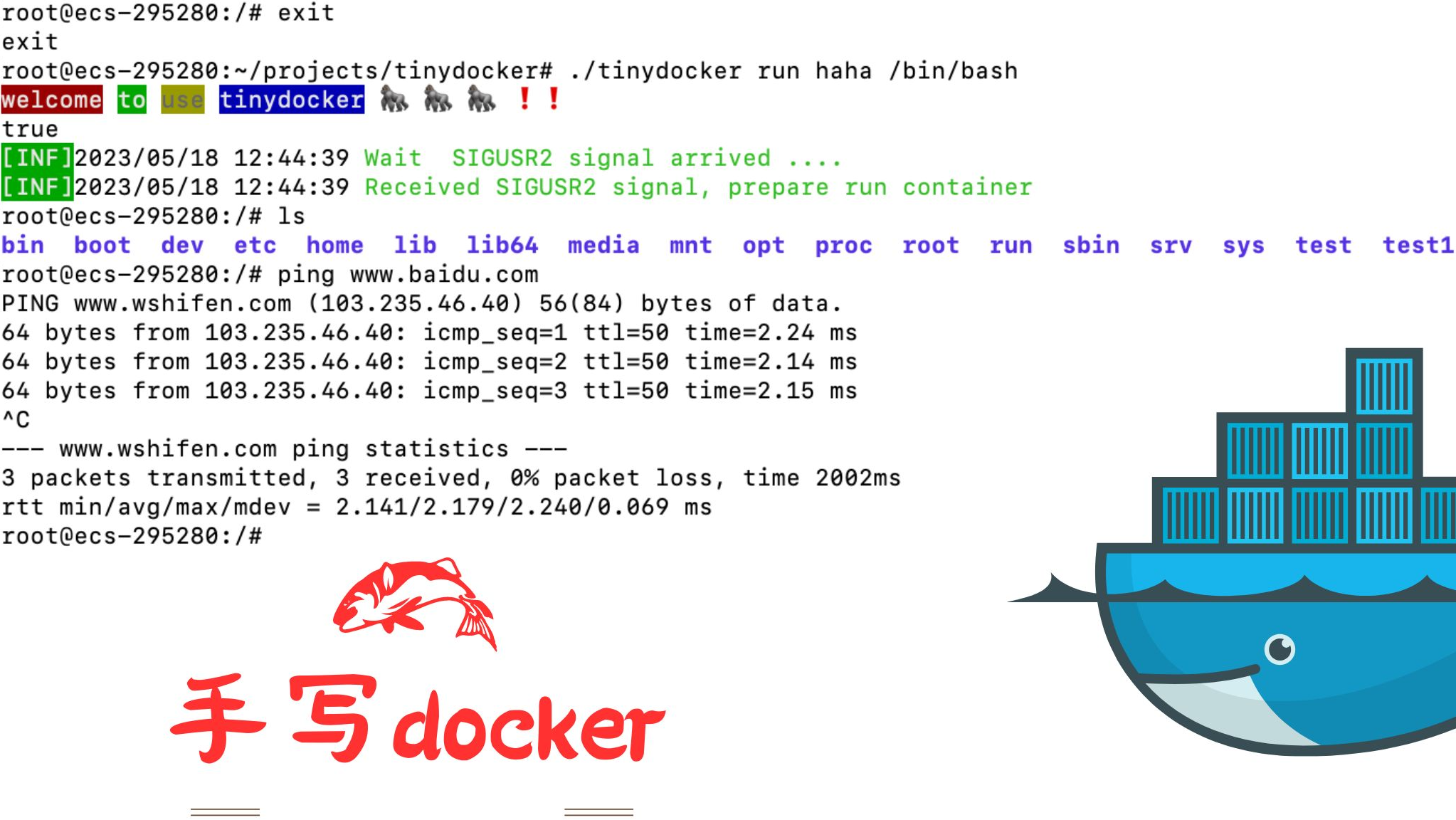 500行代码手写docker-以新命名空间运行程序