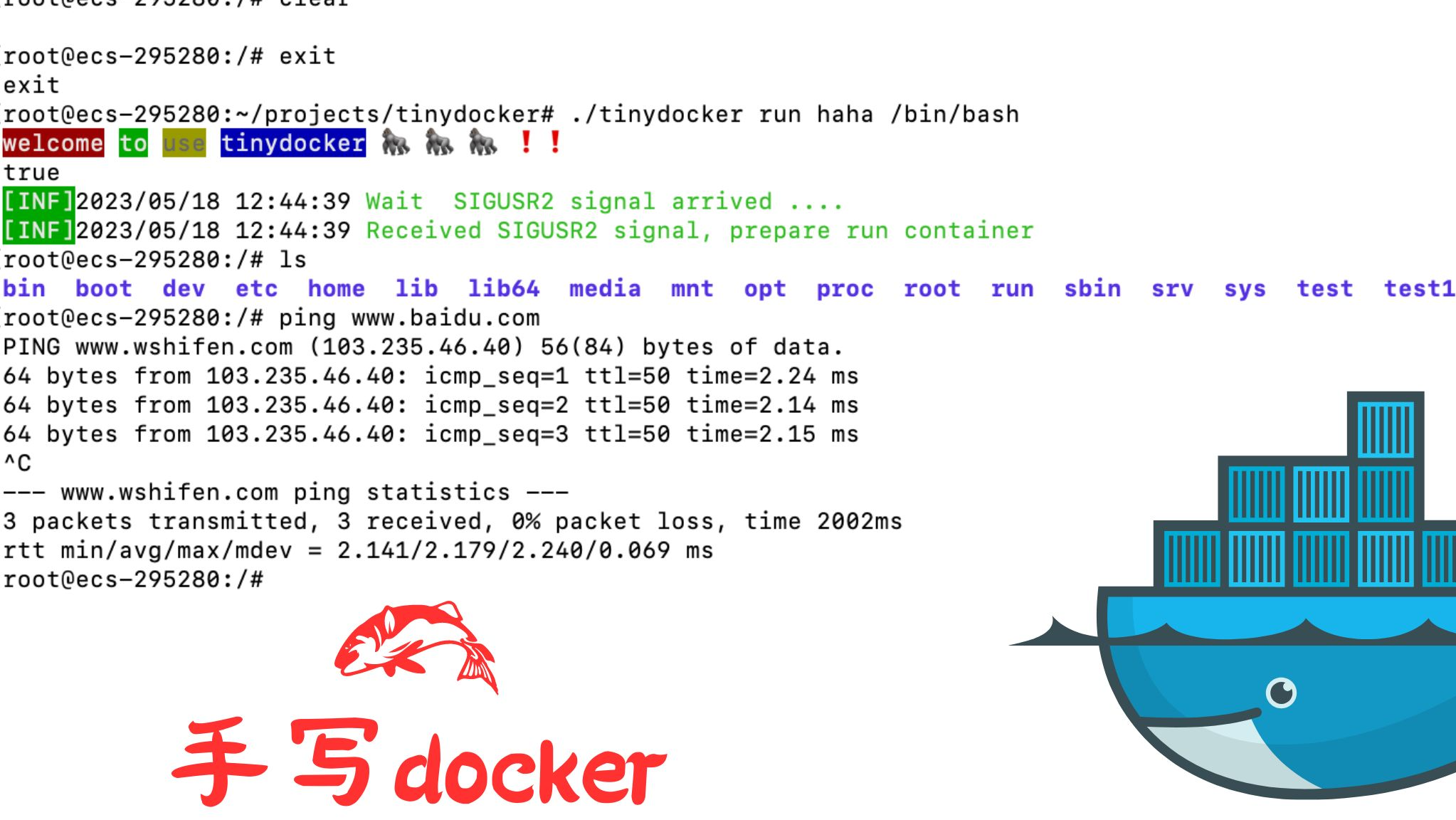 500代码行代码手写docker-设置网络命名空间