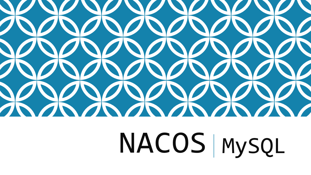MySQL数据库与Nacos搭建监控服务