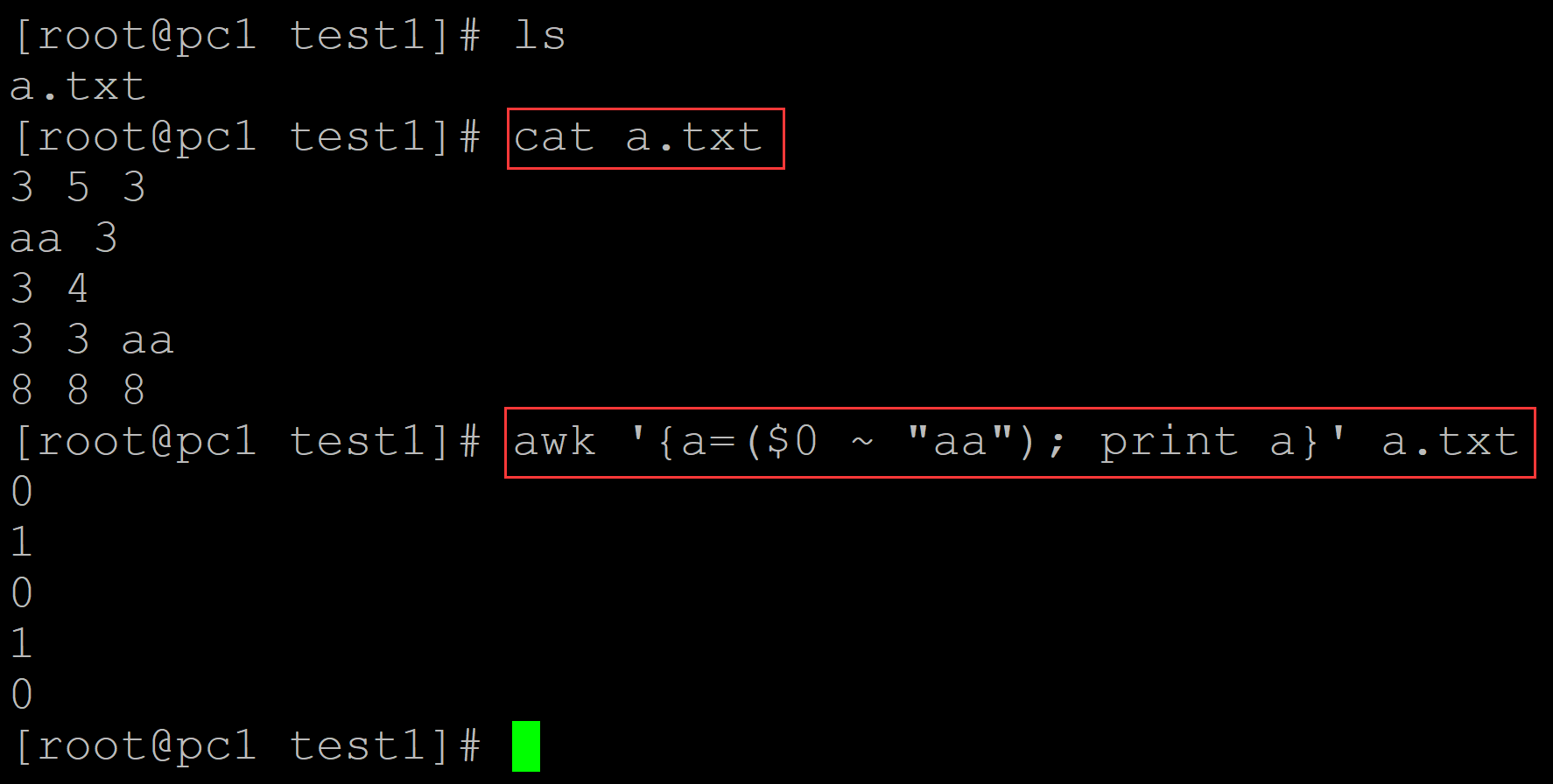 linux 中awk命令判断每一行是否匹配指定字符串- 小鲨鱼2018 - 博客园