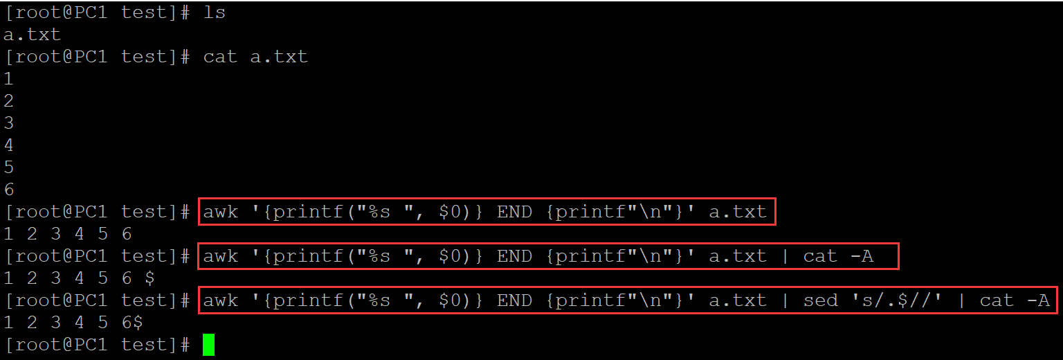 linux中利用awk命令将一列数据转换为一行数据- 小鲨鱼2018 - 博客园