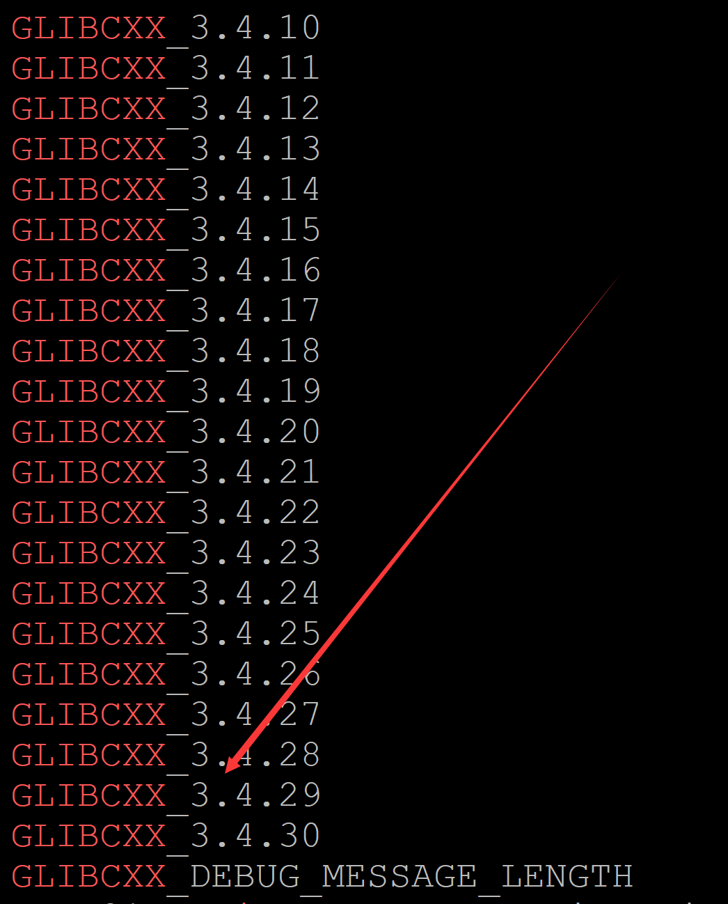 version `GLIBCXX_3.4.29' not found - 小鲨鱼2018 - 博客园
