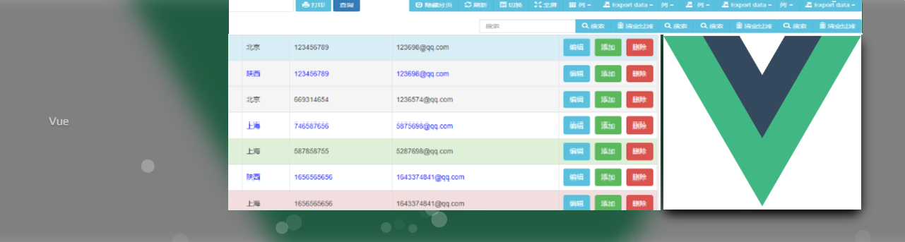 vue表格分页以及增删改查的实际应用