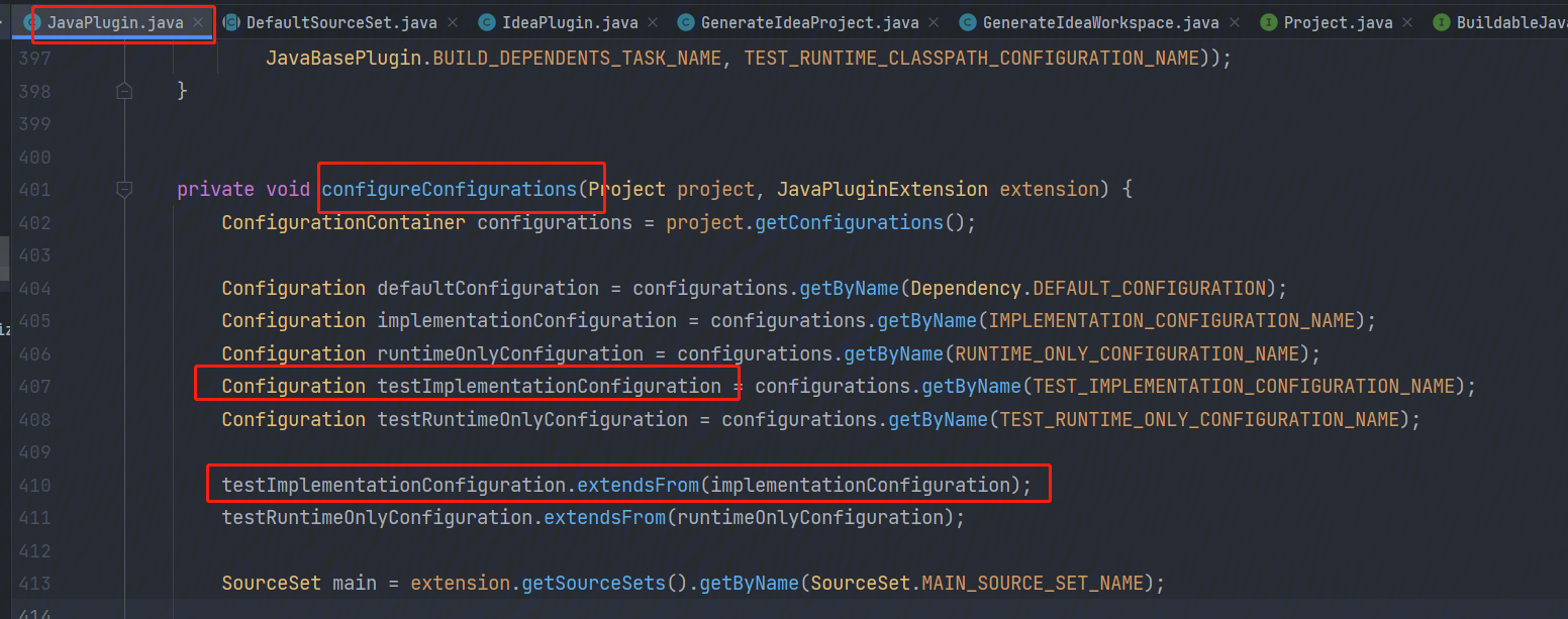 Configuration 继承代码实例