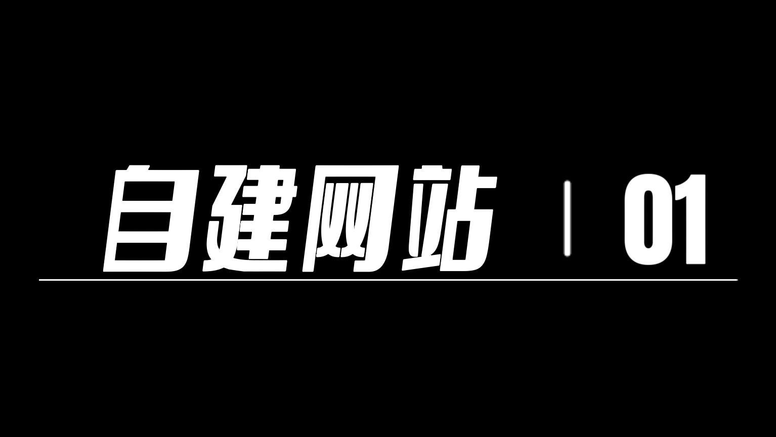 自建网站01