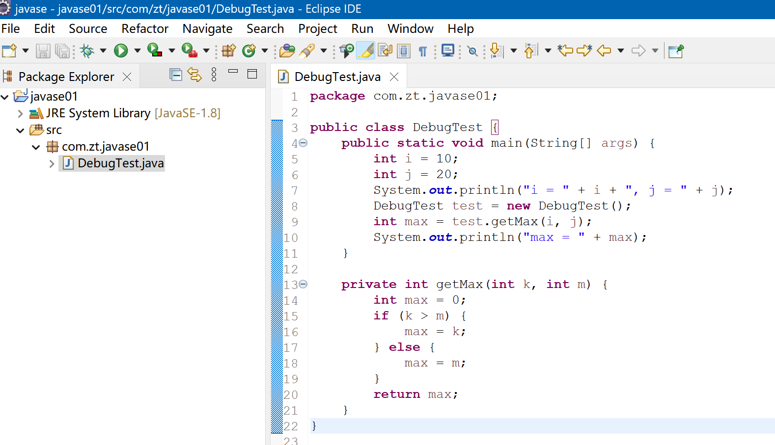 Eclpise java 