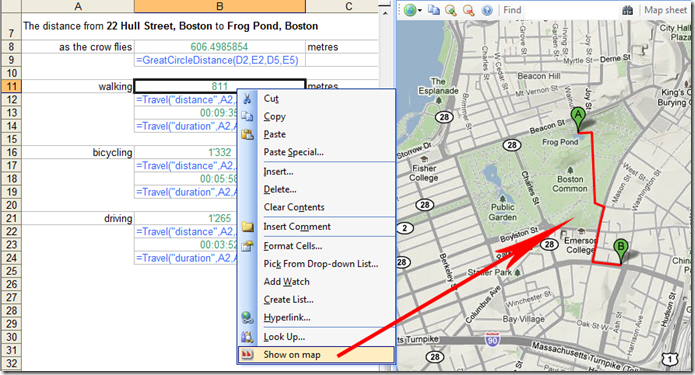 geodix showrouteonmap