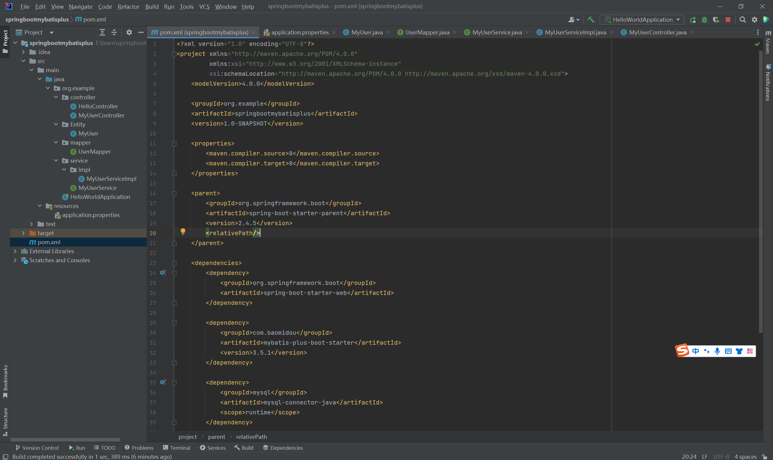 Spring boot mybatis plus 