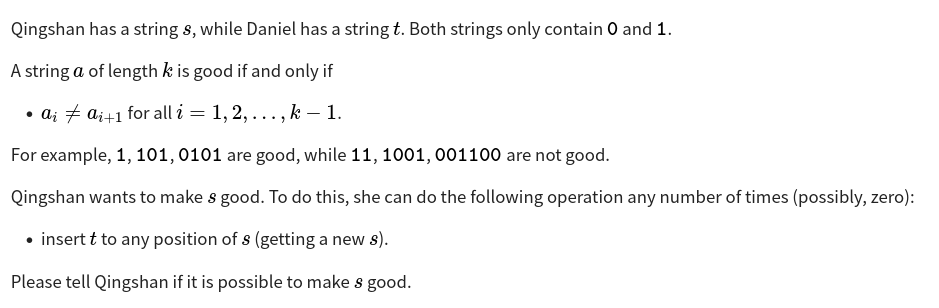 B.Qingshan Loves Strings