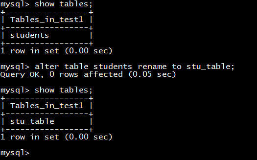 MYSQL基础知识之DDL语句