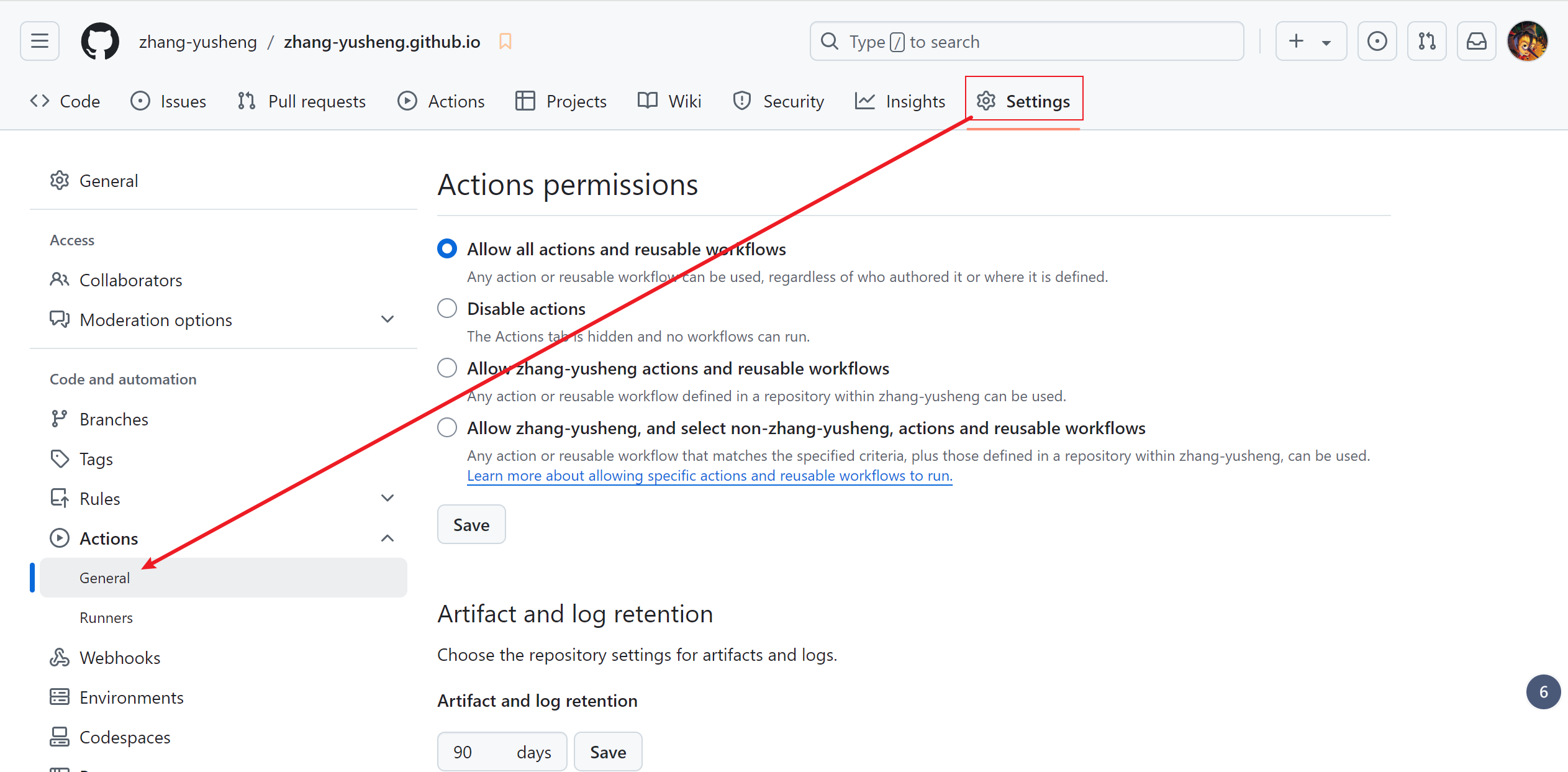 使用 GitHub Actions  Pages 托管 Honkit 发布的网站