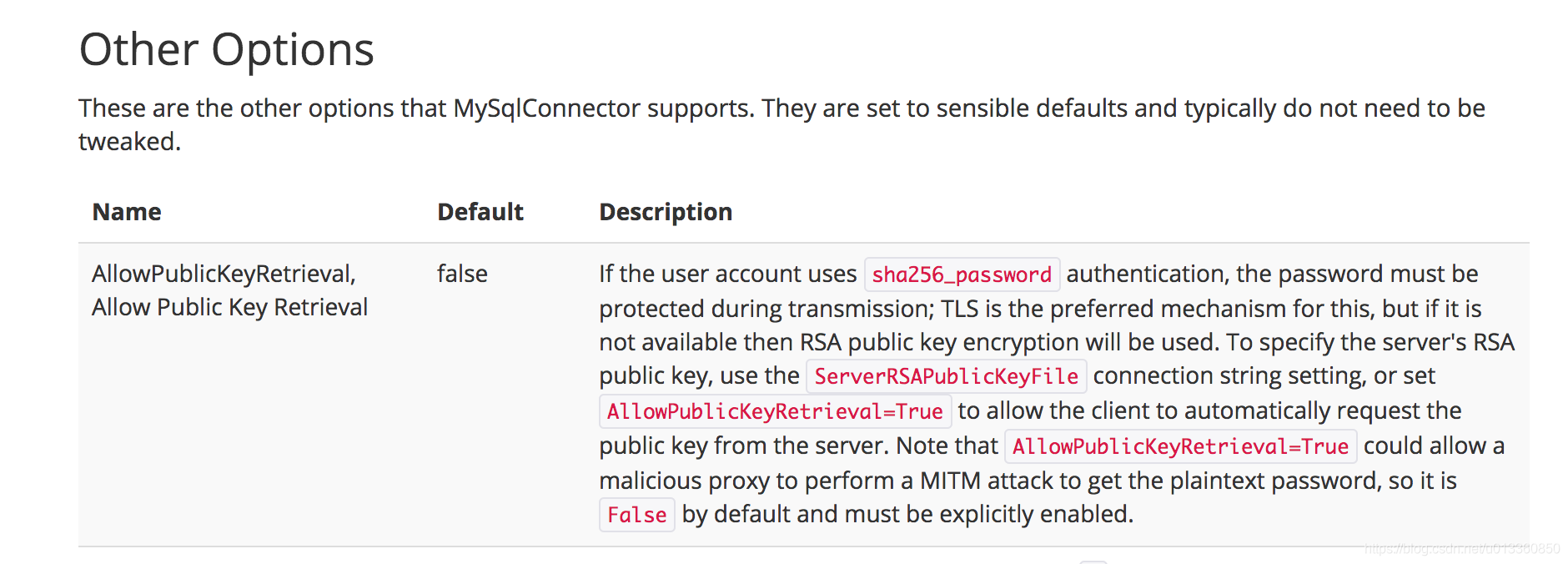 MySQL 8.0 Public Key Retrieval is not allowed 错误的解决方法