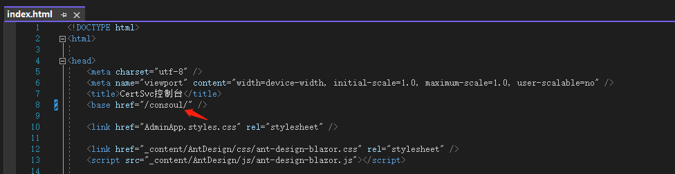 Blazor项目在VisualStudio调试时配置运行基础目录