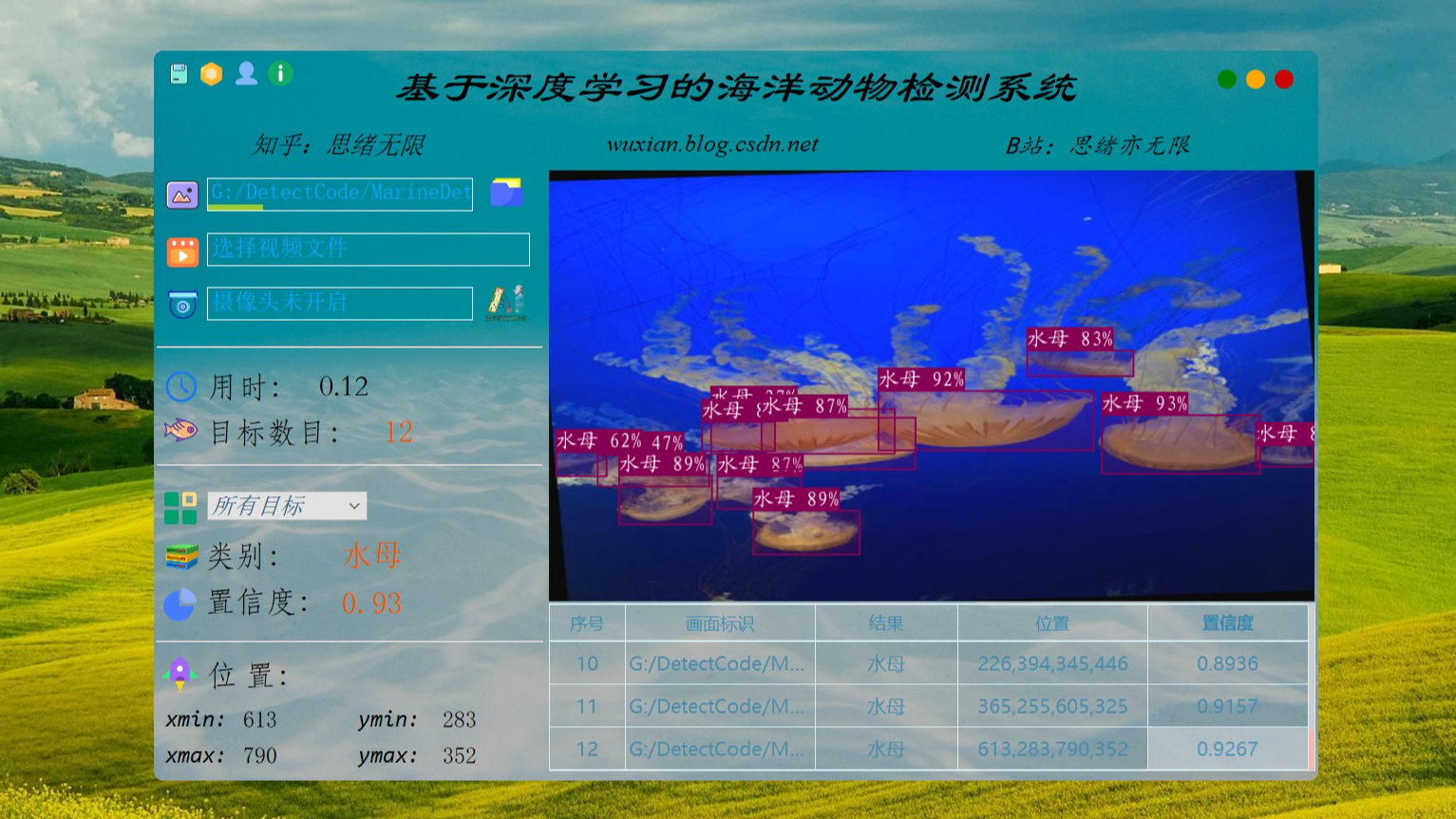 基于深度学习的海洋动物检测系统（Python+YOLOv5+清新界面）