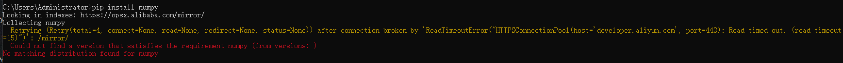 python-3-7-8-pip-numpy-could-not-find-a-version-that-satisfies-the