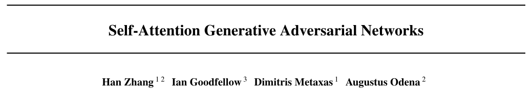 【Basic Knowledge】Self-Attention Generative Adversarial Networks