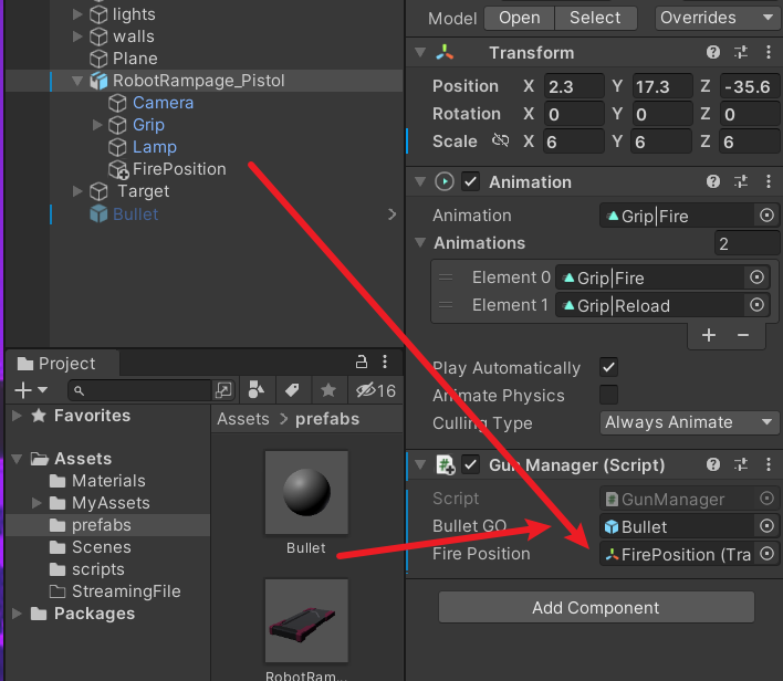 Unity3d控制手枪的子弹的生成06 Flyall 博客园