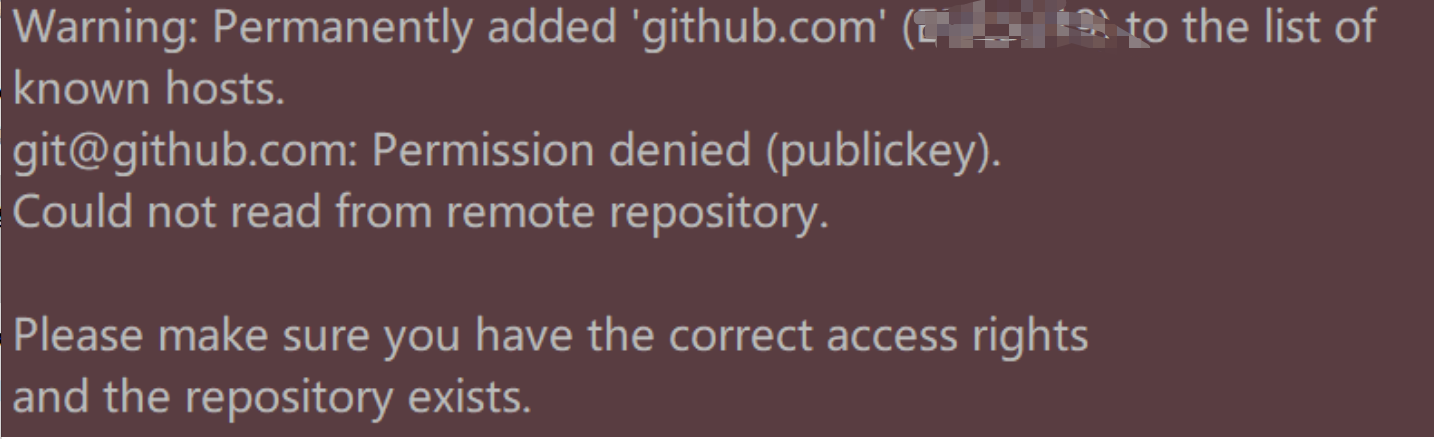 git push遇到的问题“Please make sure you have the correct access rights and the repository exists.”