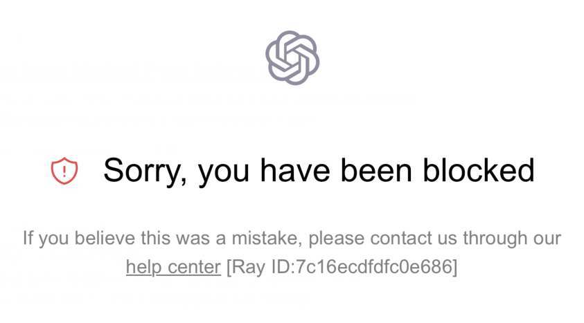 ChatGPT been blocked