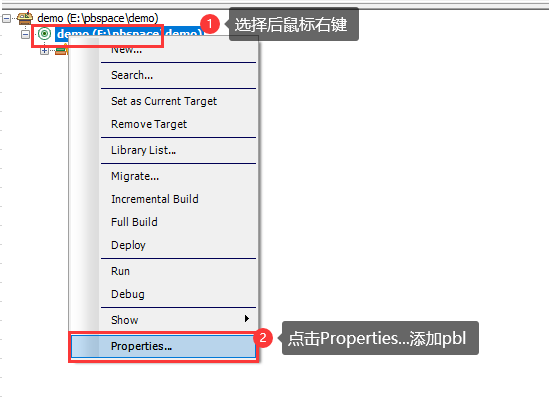 右键选择Properties...