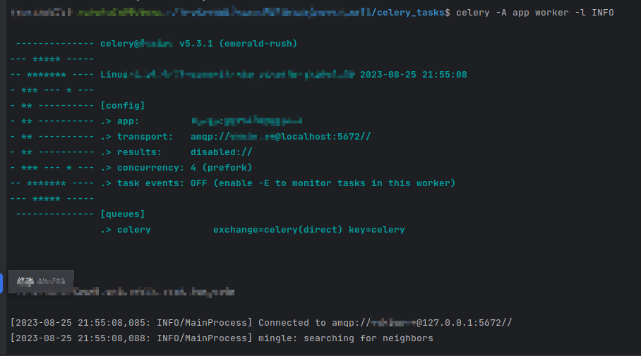  celery WARNING MainProcess you Should Set Broker connection 