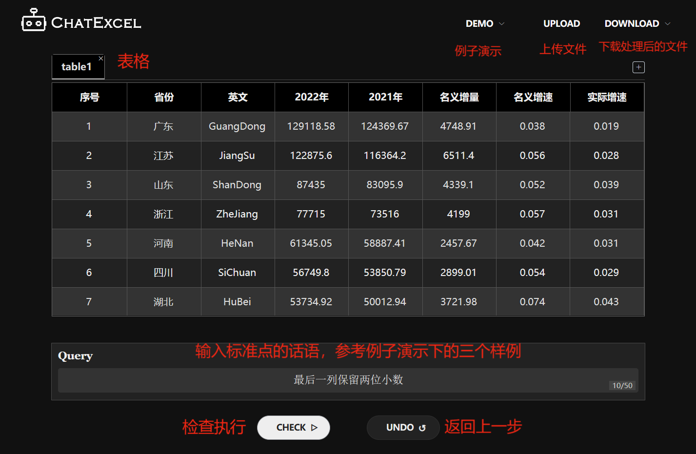 ChatExcel–自动处理表格