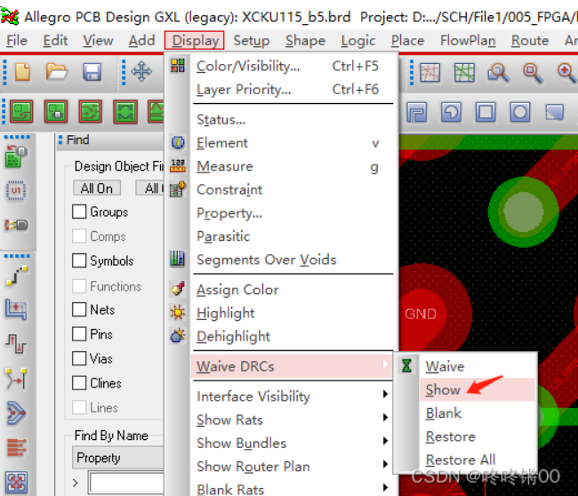 图片[4]-allegro忽略DRC和重新显示已忽略DRC-PCB设计社区-FPGA CPLD-ChipDebug