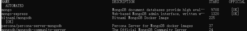 docker下载mongodb镜像并启动容器