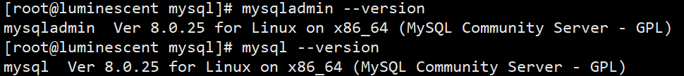 linux查看mysql版本信息