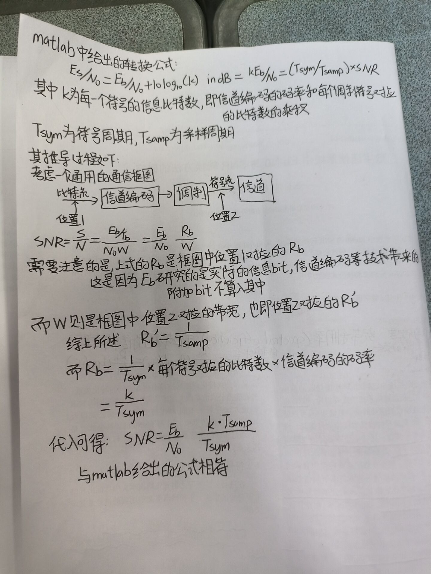 matlab中的转换公式的推导