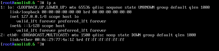 关于Anolis8/Centos8系统重启后ip地址不显示的原因