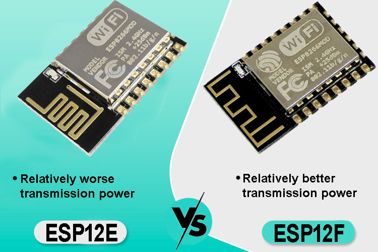 ESP12E 与 ESP12F模块主要区别