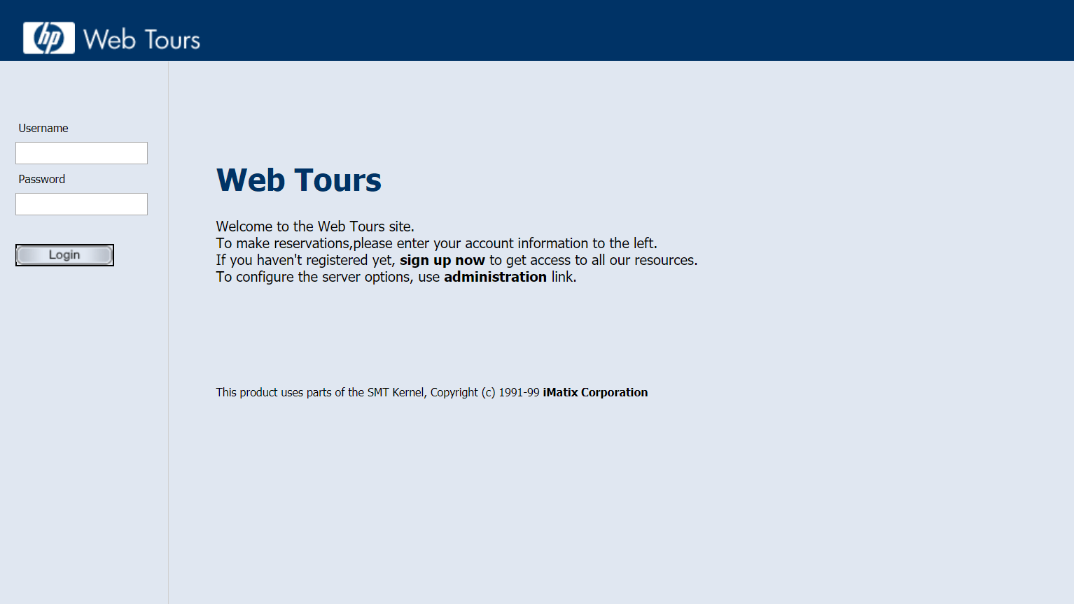 【软件安装】Web Tours的安装与启动