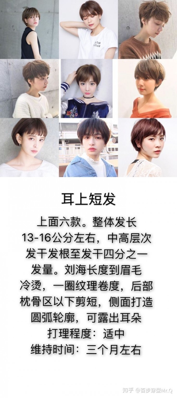 耳上短发