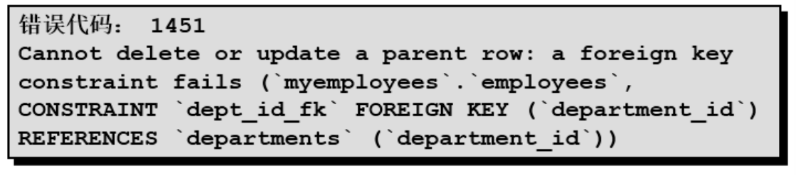 删除中的数据完整性错误