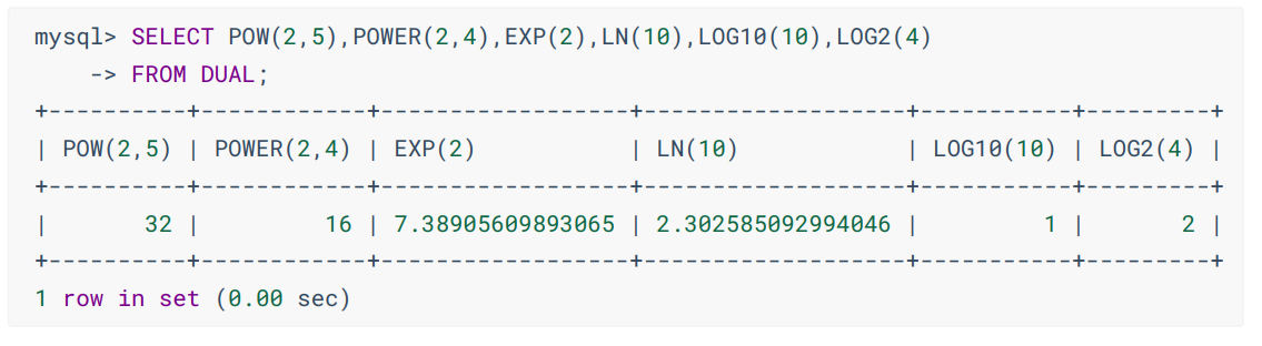 数值函数-指数与对数举例