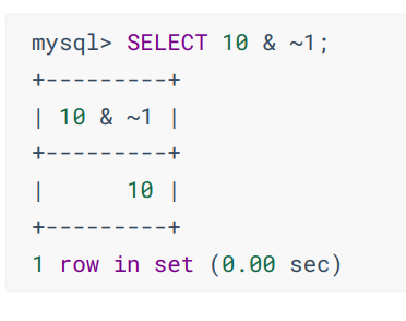 按位取反运算符的使用